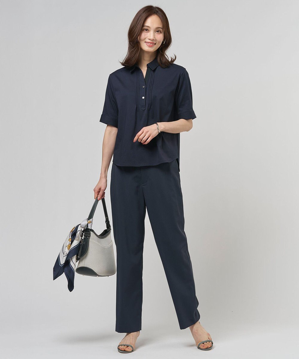 J.PRESS LADIES L ドライコットン ポロ カットソー 