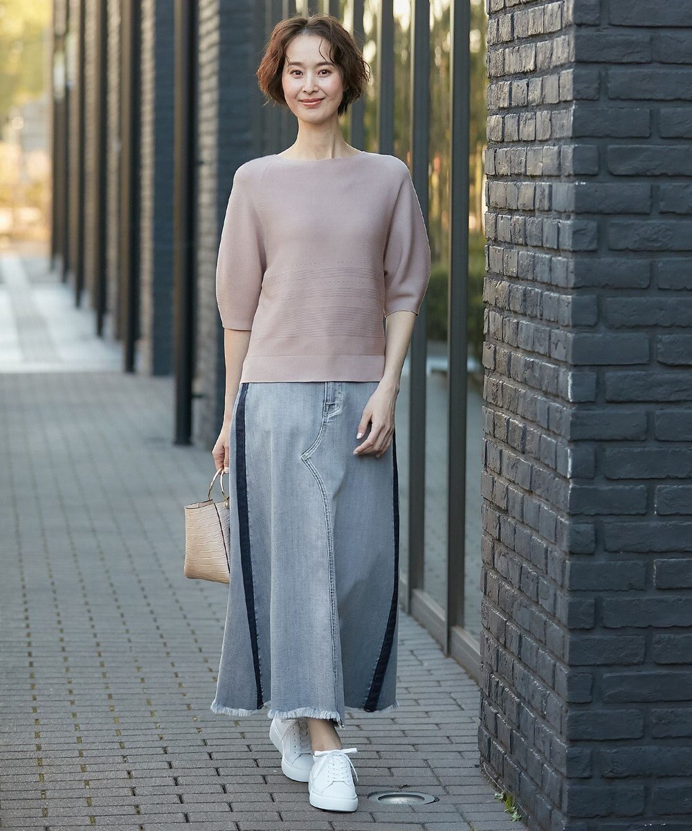 自由区 【XSサイズ～/洗える】ドライタッチホールガーメント ニット 