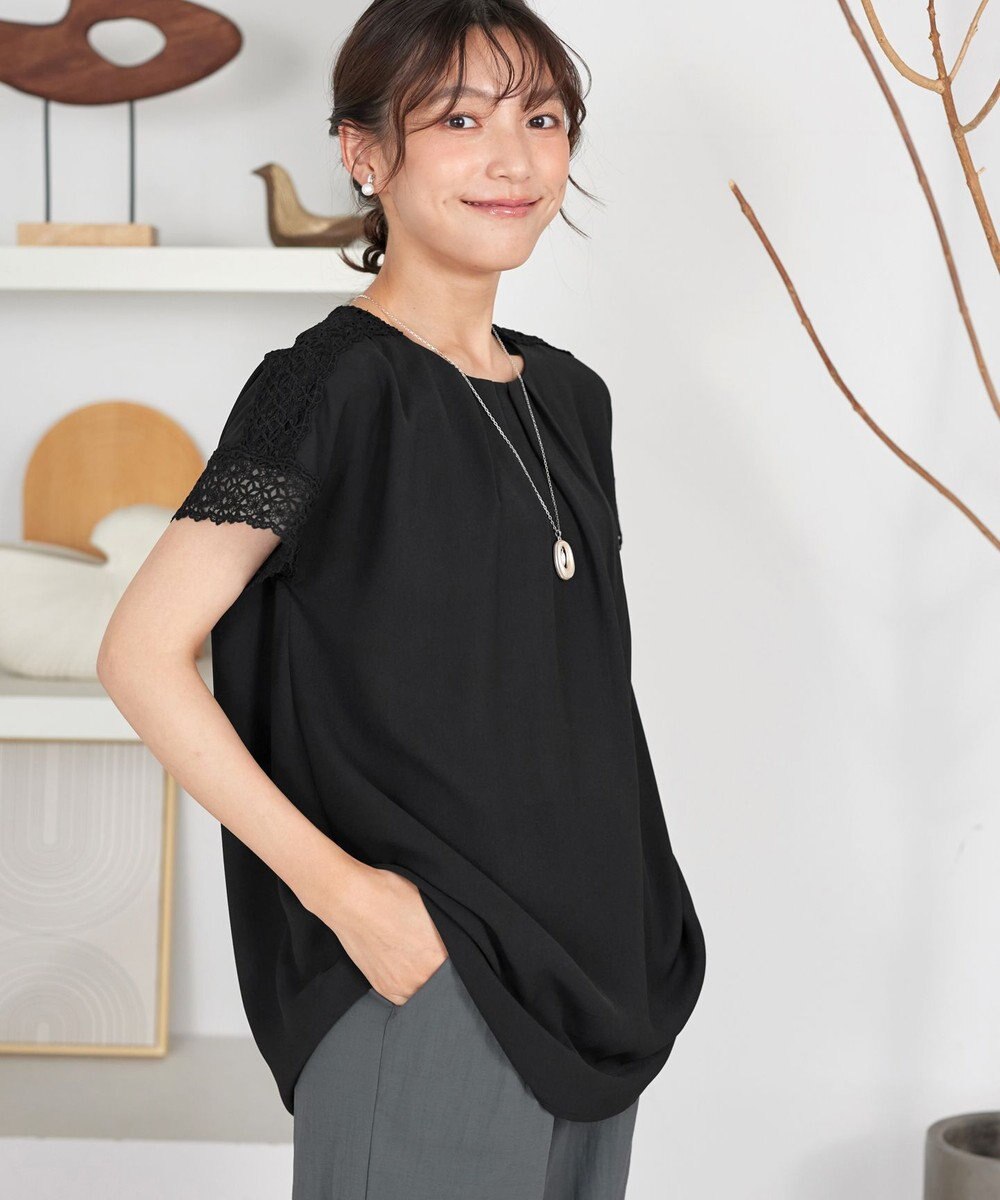 Tiaclasse L ケミカルレースチュニック 