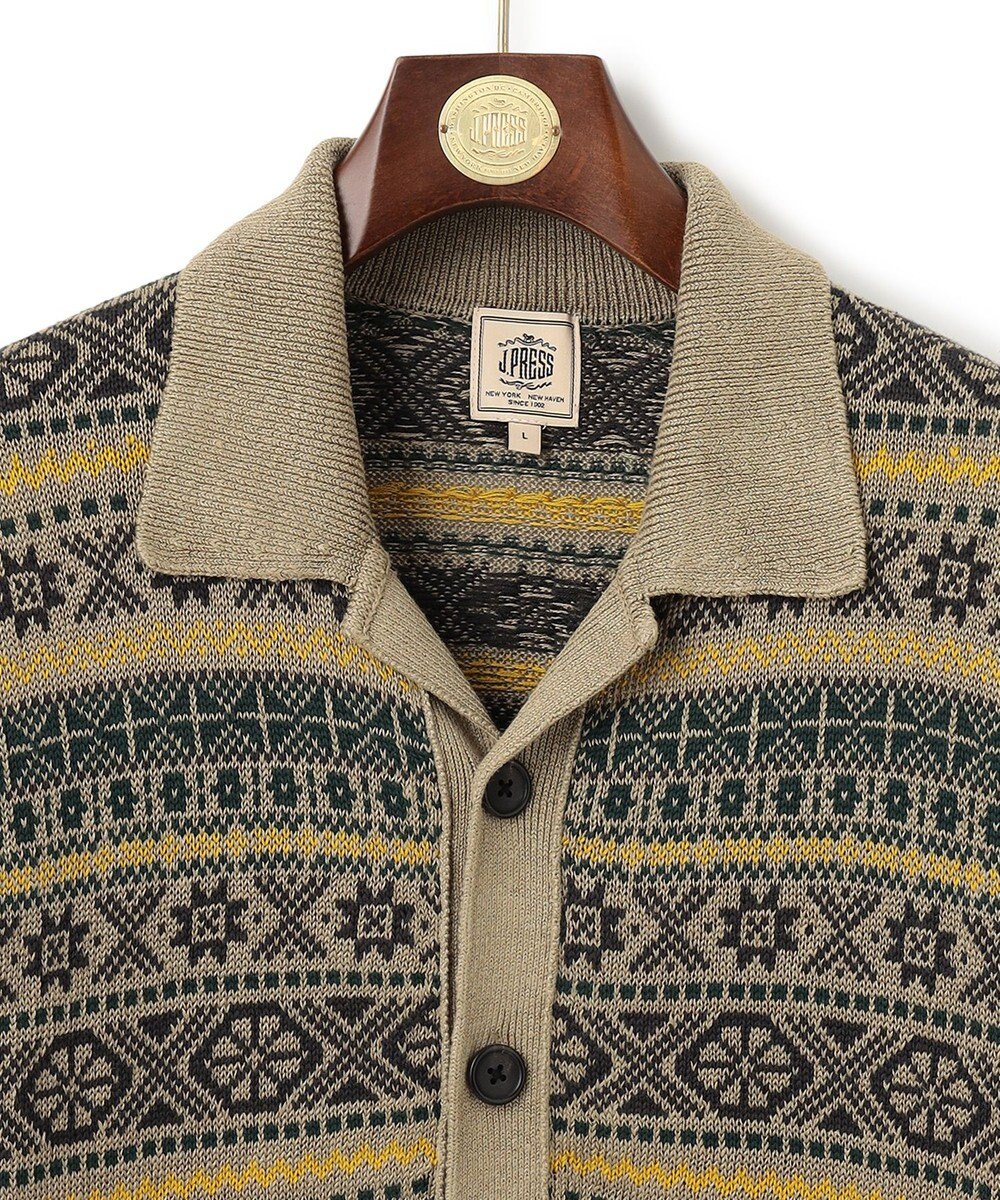 J.PRESS MEN 【J.PRESS &】サマーフェアアイル カーディガン 