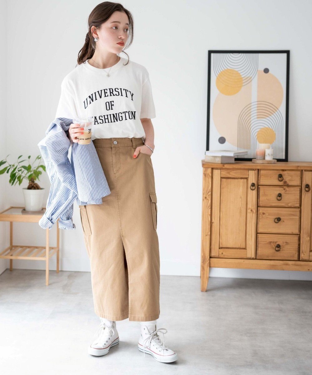 WEGO 【新色追加/手洗い可/綿100%/MLXLサイズ】クルーネックプリントTシャツ 