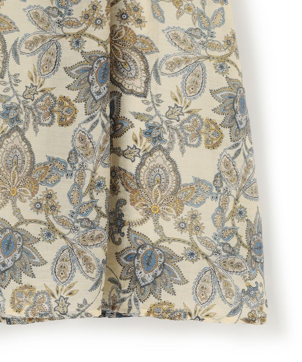 23区 S 【先行予約】Ericaキャラコ ペイズリープリント フレア スカート 