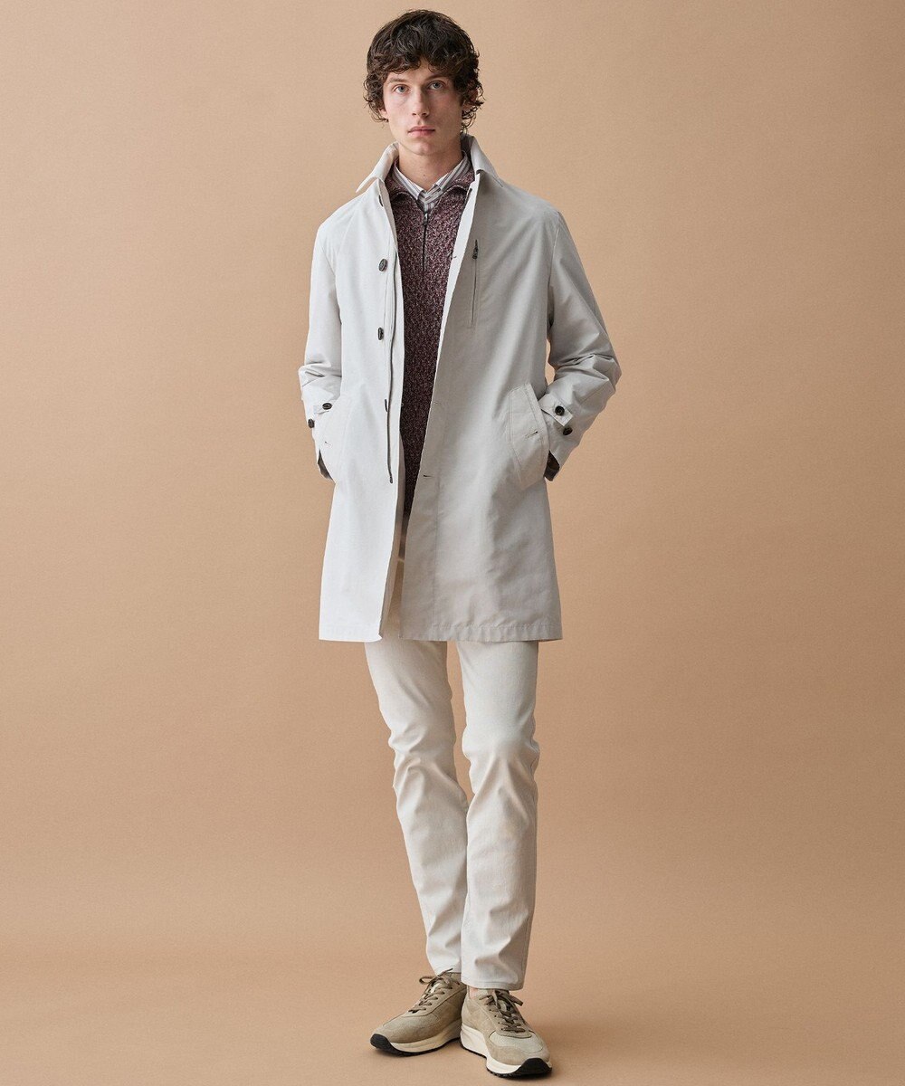 JOSEPH ABBOUD 【フード脱着仕様/JAPANファブリック/ECO撥水】ステンカラー コート 