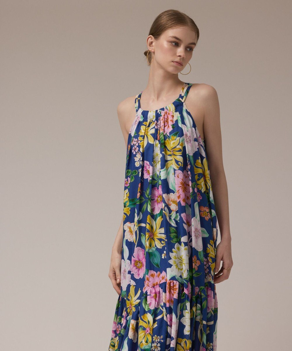 GRACE CONTINENTAL フラワープリントキャミドレス 