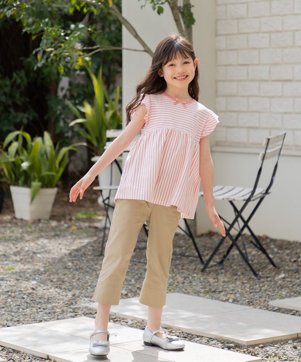 組曲 KIDS 【UVケア】【110-140㎝】マリンボーダー チュニック 