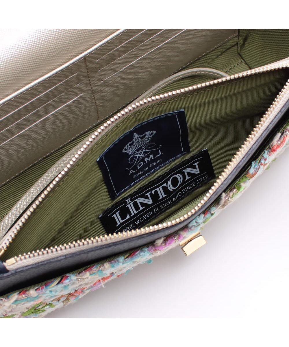 A.D.M.J. ファンシーツイードクラッチショルダー 