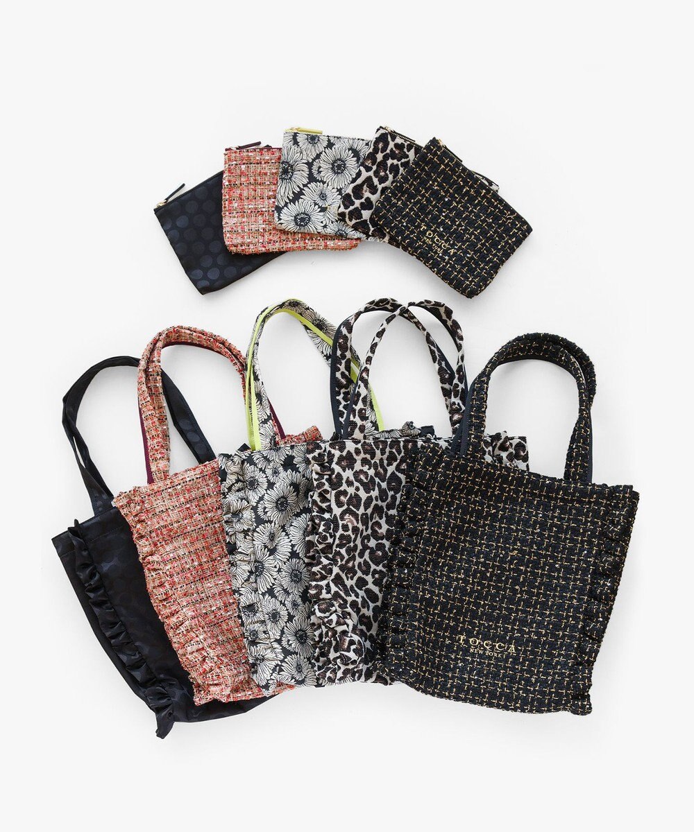 TOCCA 【ヨンア×大人百花×TOCCAコラボカラー有り】PRECIOUS WAVES BAG WITH POUCH ポーチ付きトートバッグ 