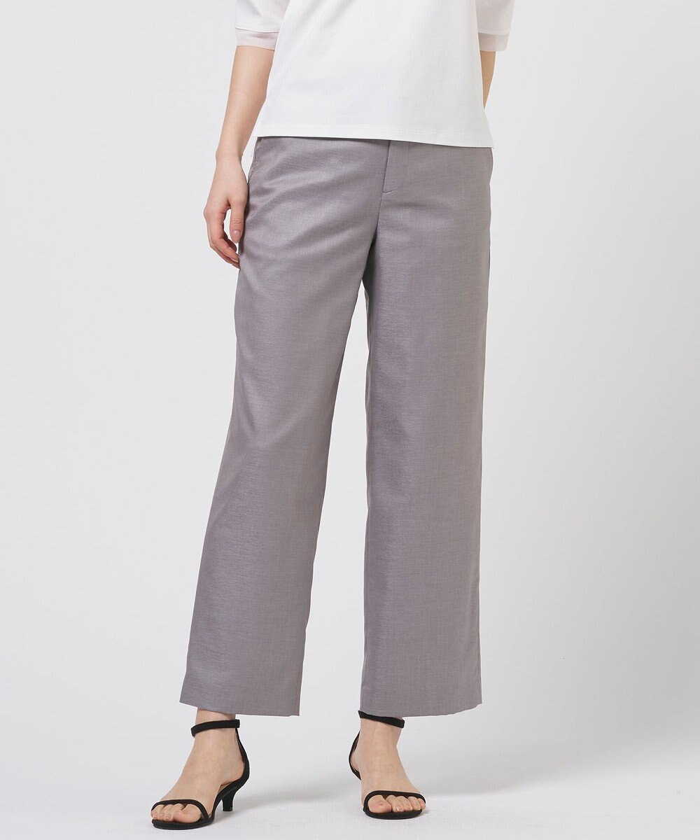 J.PRESS LADIES S OXIJEWEL ストレッチ ストレート パンツ 