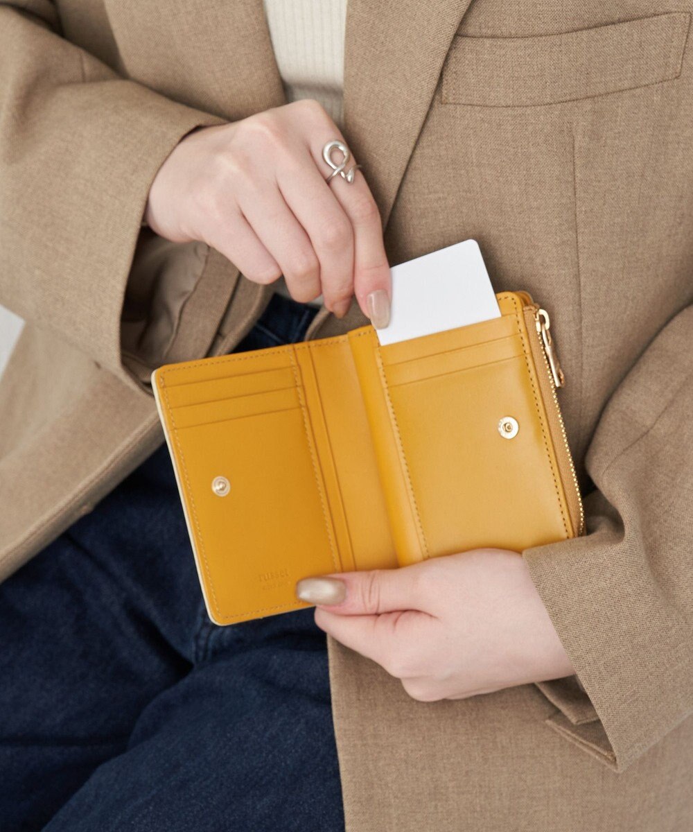 russet ＜お財布人気NO.1＞モノグラムプレートハーフウォレット(SO-376) 