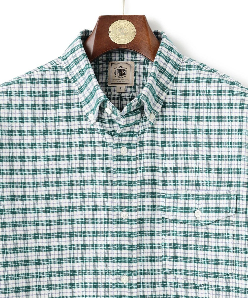 J.PRESS MEN ストレッチ コットンネルシャツ 