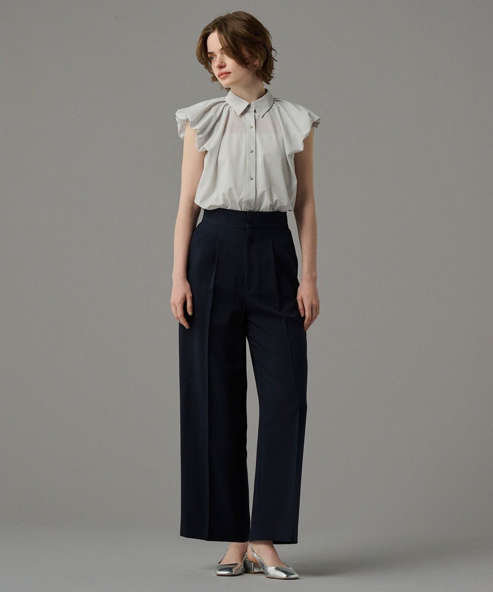 uncrave 【新色追加・洗濯機洗い可】シアー タックスリーブブラウス（uncrave STANDARD） 