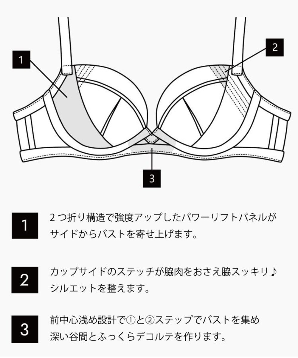 San-ai Resort（三愛水着楽園） 【エレガントコレクションPremium2312】単品ブラHIカップ 