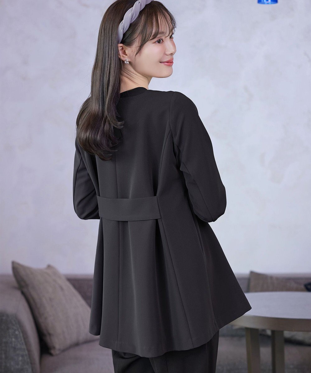 Tiaclasse バックフレアロングジャケット 