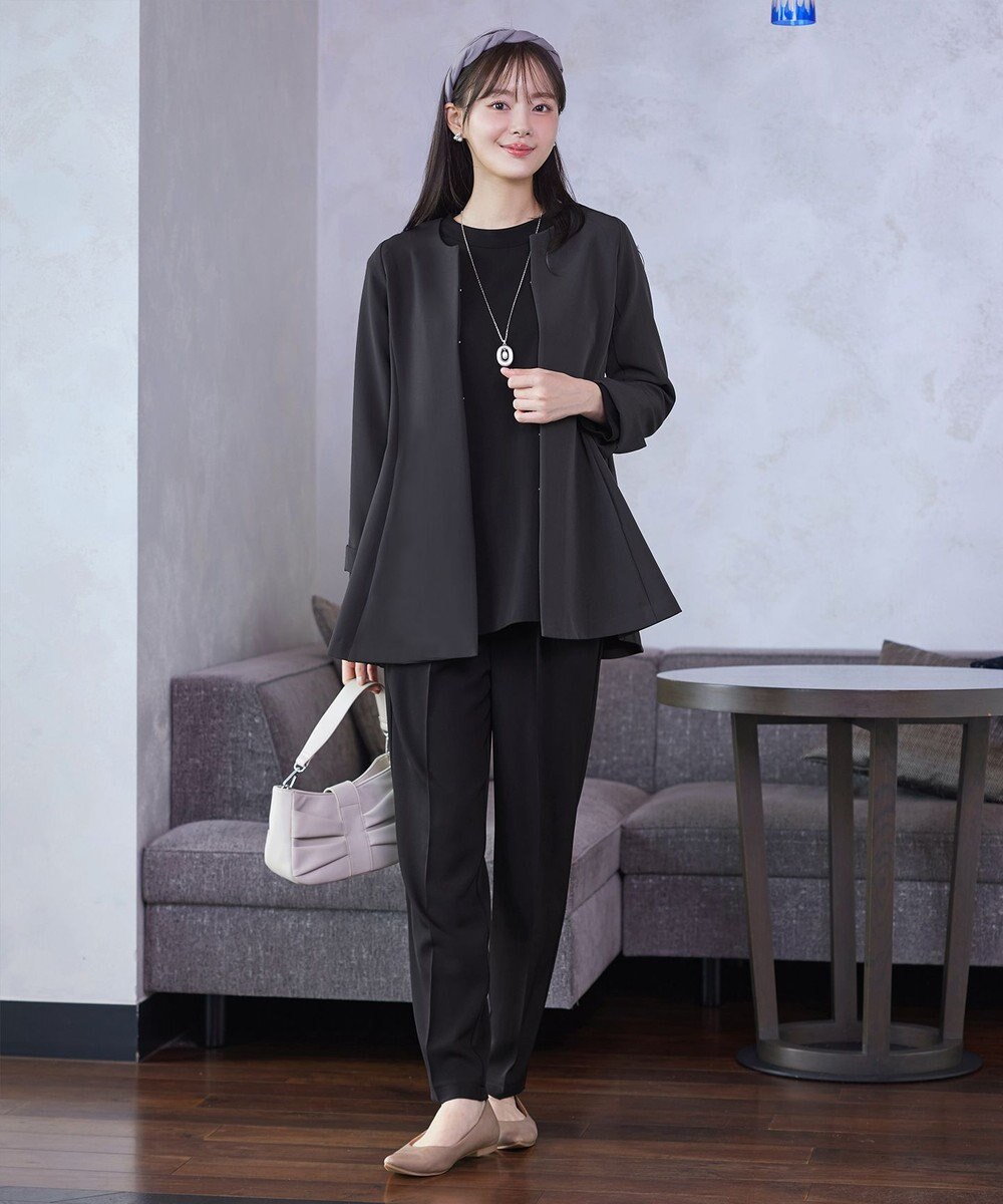 Tiaclasse バックフレアロングジャケット 