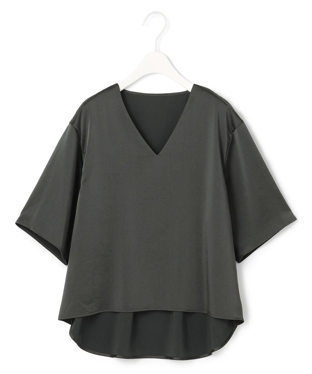 ICB 【WEB限定カラーあり・洗える】Calm Vネックブラウス 