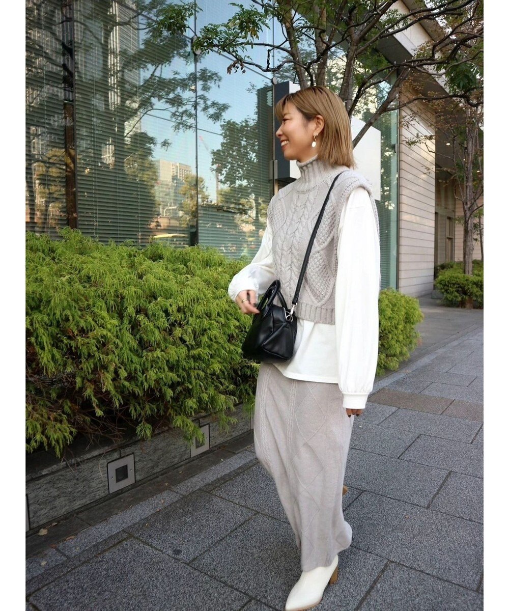 Green Parks ケーブルニットスカート 