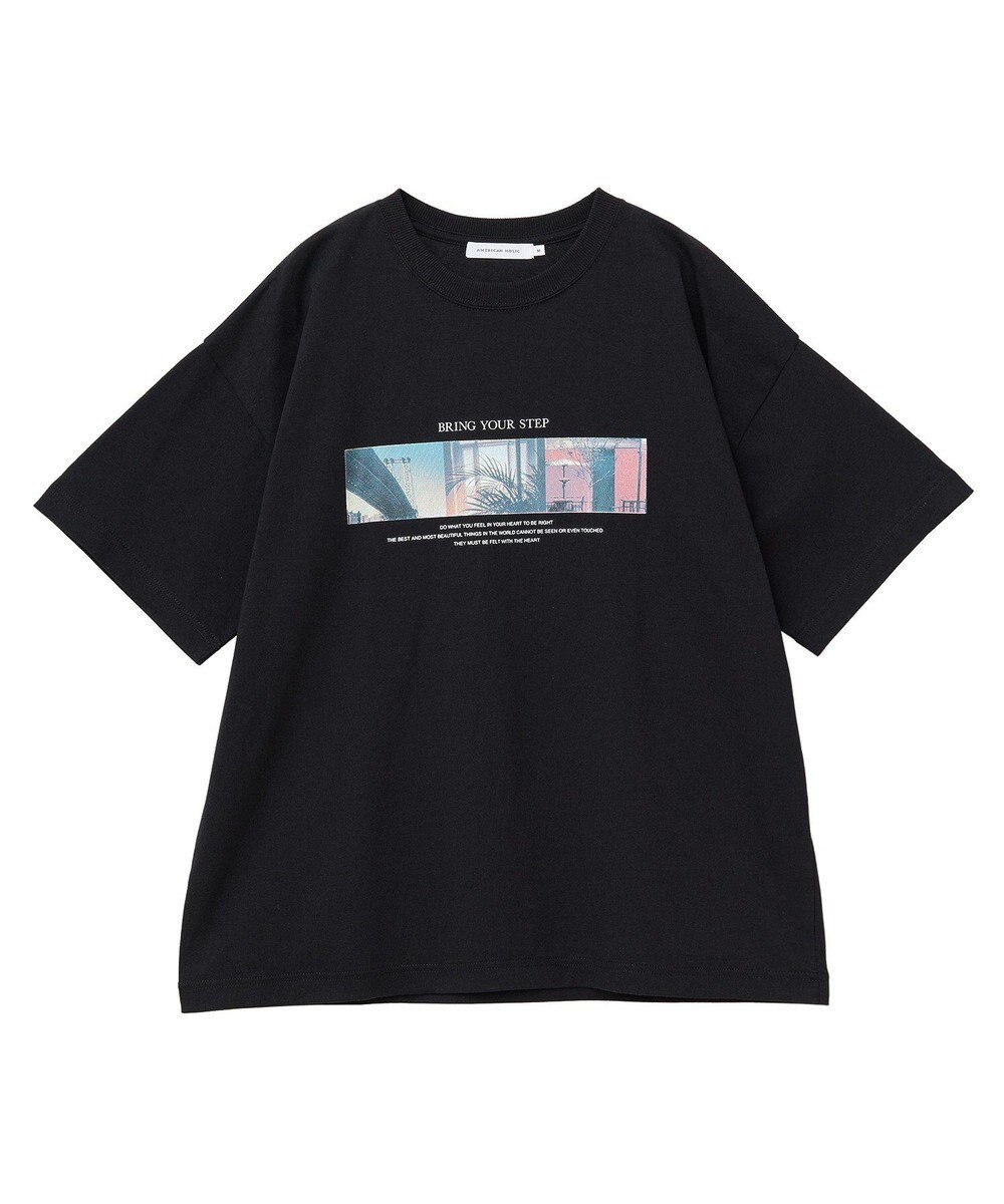 AMERICAN HOLIC ボックスフォトTシャツ 