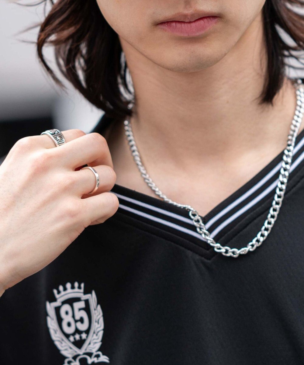 WEGO 【２点セット/ユニセックス着用ITEM/吸水速乾】アクセ付きメッシュロゴT（SS） 