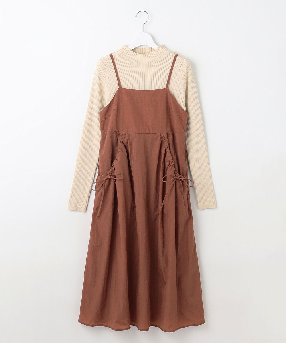 Feroux 【洗える】ニットセット キャミソールワンピース 