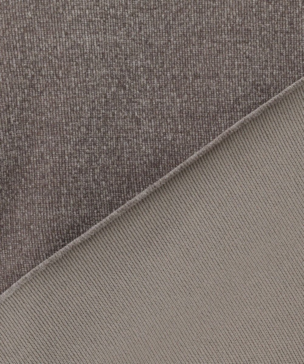 23区 【SLOW/一部店舗限定】ベロア風ニット パーカー 