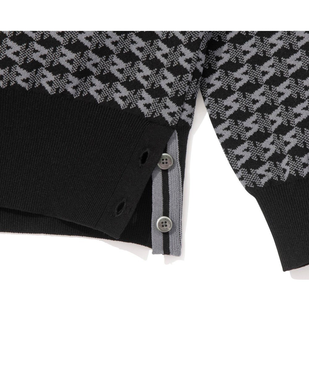 ZERO HALLIBURTON 【セットアップ可能】 モノグラム柄 ハーフジップニット ZHG-W5A4b 85137 