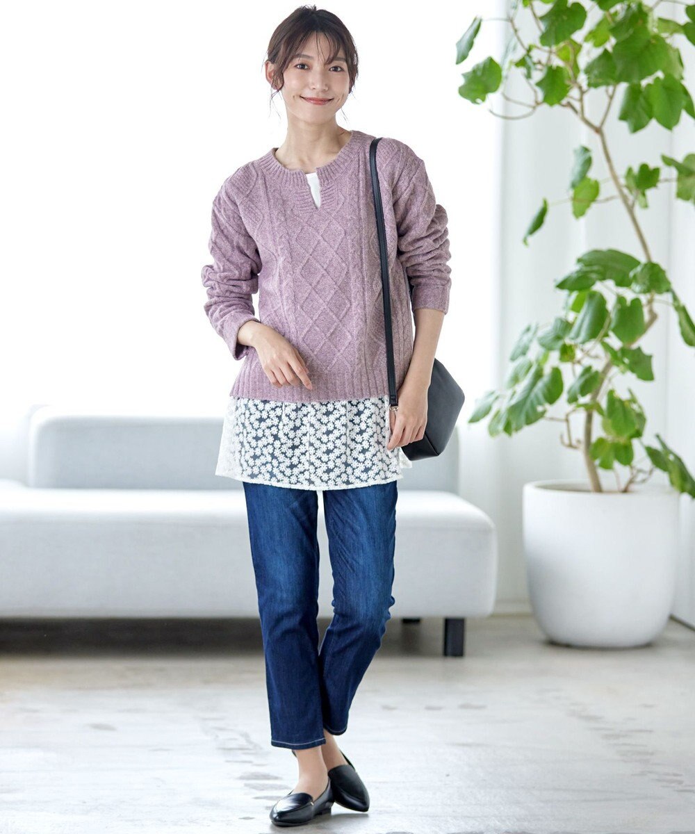 Tiaclasse 【安田美沙子さん着用・選べる裾】 レイヤードヘムカットソーTシャツ 