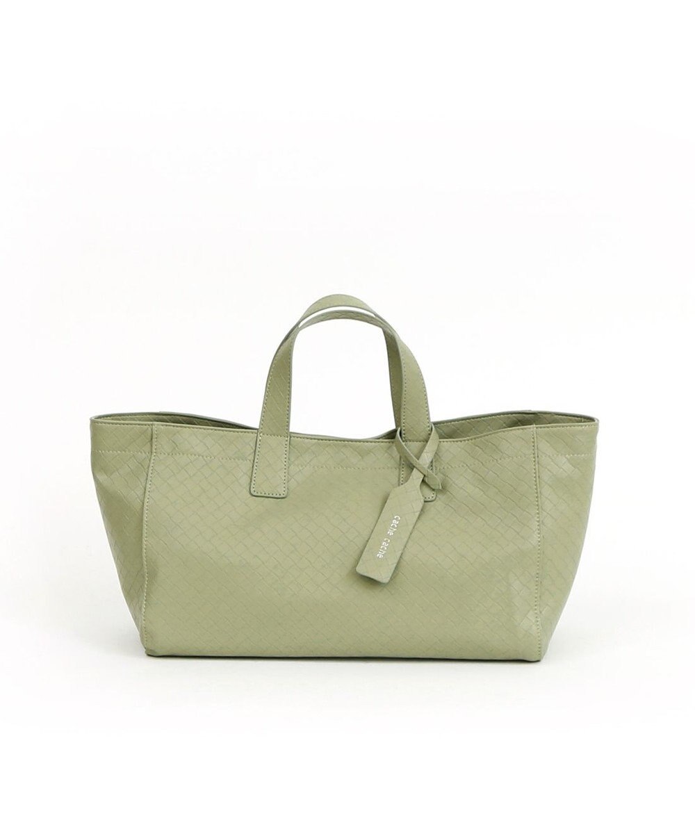 UNBILLION カシュカシュ cachecache / メッシュエンボス横長ショッパートート 