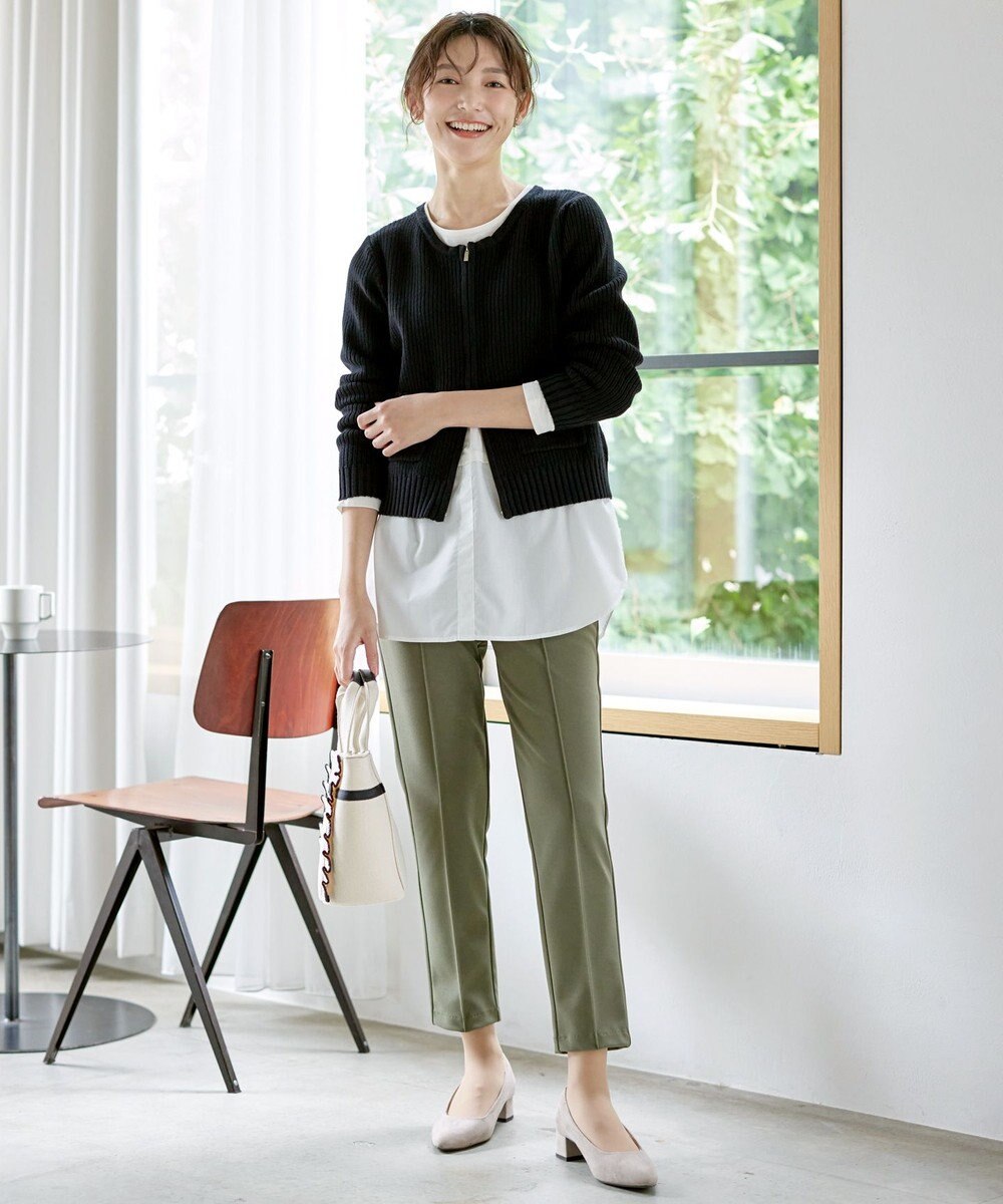 Tiaclasse 【安田美沙子さん着用・選べる裾】 レイヤードヘムカットソーTシャツ 