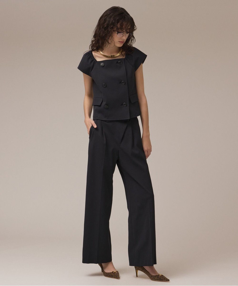 GRACE CONTINENTAL ラップワイドパンツ 