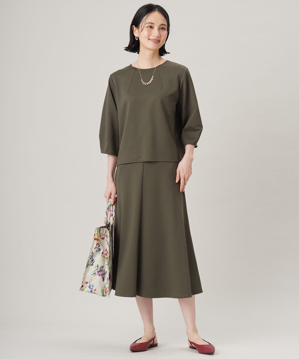 自由区 【セットアップ対応・洗える】ブークレダンボール カットソー 