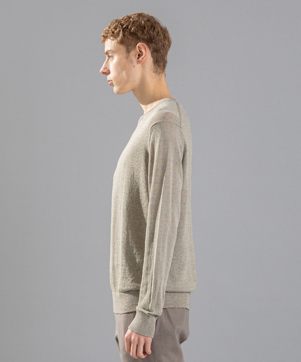 JOSEPH HOMME リネンナイロンプレーン　クルーネックニット 