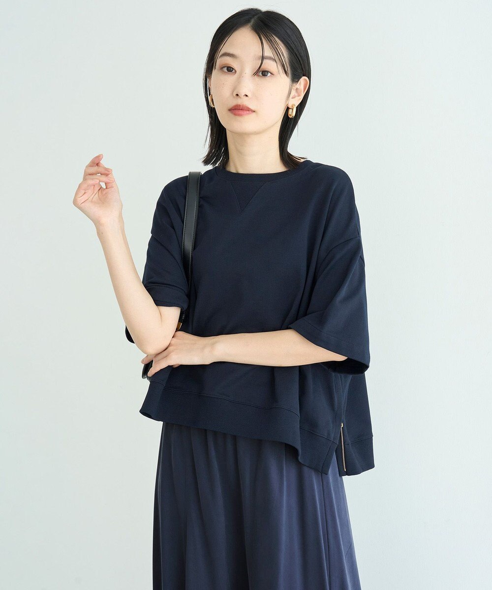 UNFILO ライトウェイト サイドZIPスウェット 