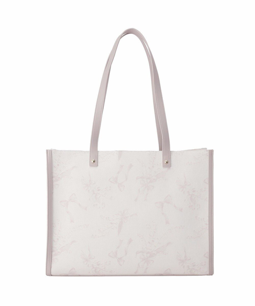 Maison de FLEUR すずらんプリントスクエアトートバッグ 