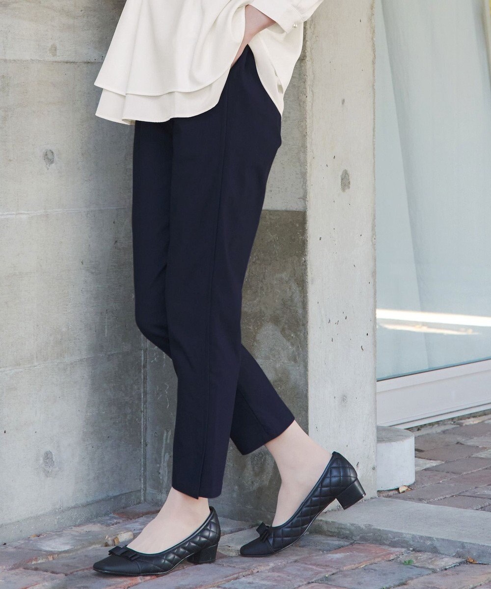 Tiaclasse L 【洗える】ストレッチサイドラインパンツ 