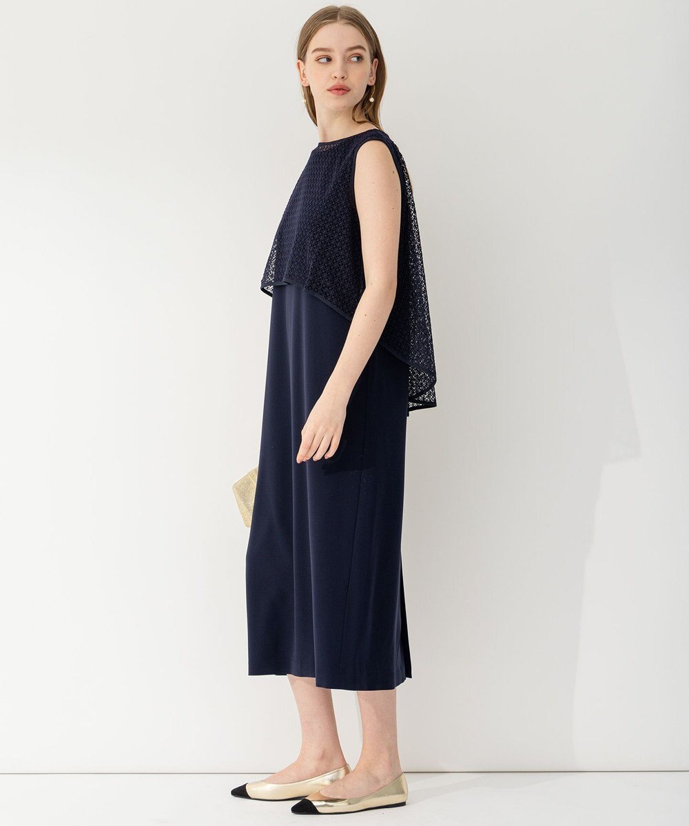 23区 【APPLAUDIR】クリスタルフラワーコンビ ドレス 