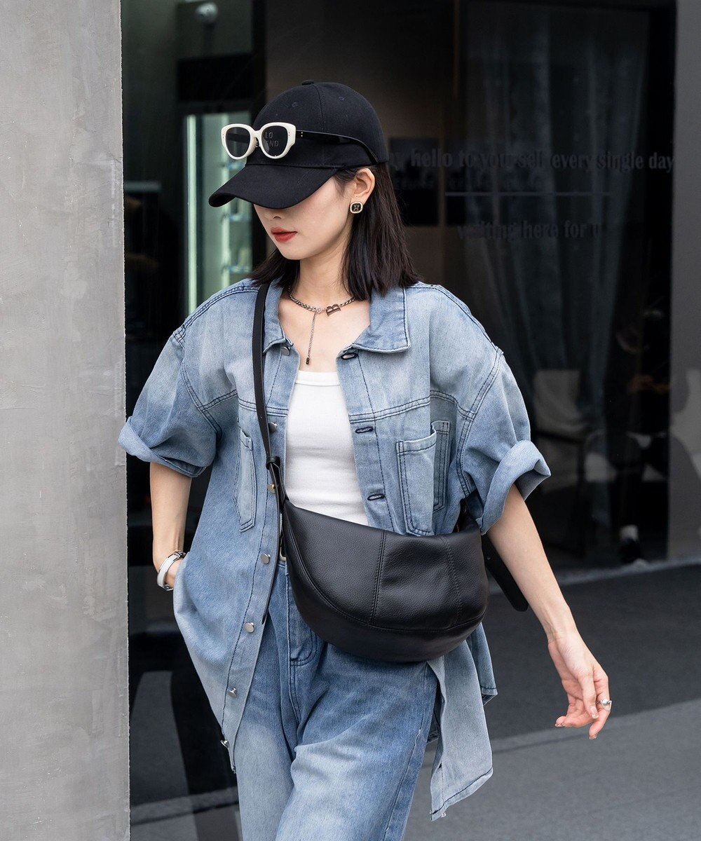 style code 【Lyrss/リルス】牛革　クロスボディバッグ 