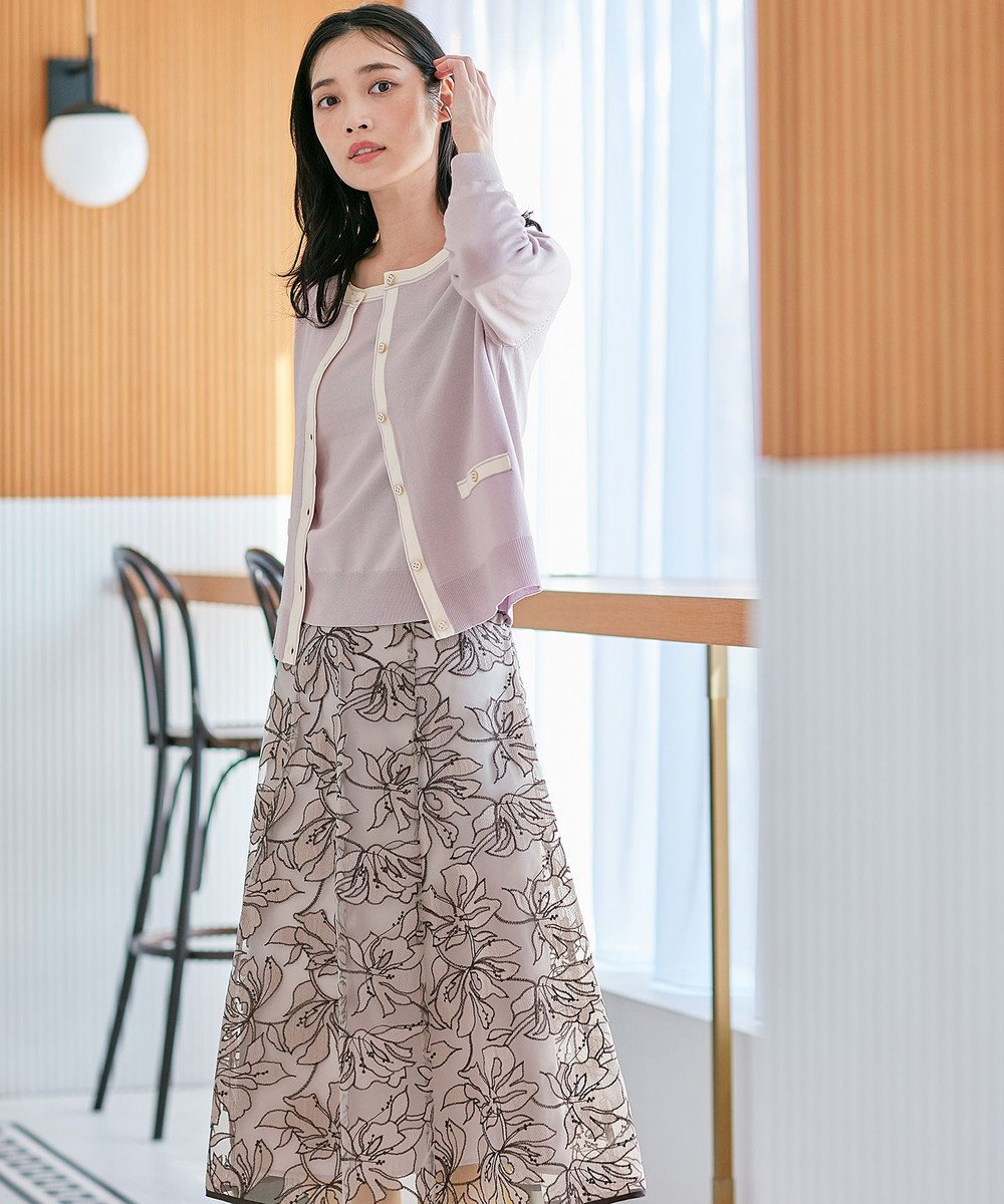 洗える】Nobleエンブロイダリー スカート / any SiS S | ファッション