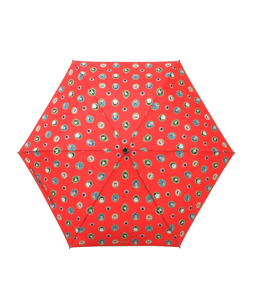 MOONBAT ポール & ジョー (PAUL & JOE ACCESSOIRES) 折りたたみ傘 キャッツ カメオ UV 