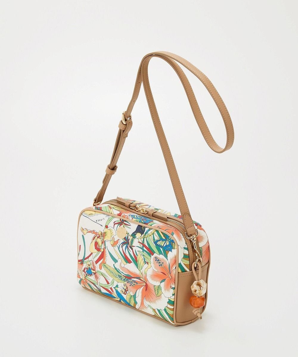 TOPKAPI 【TREASURE TOPKAPI】マイルドサテン スカーフ柄 ショルダーバッグ 