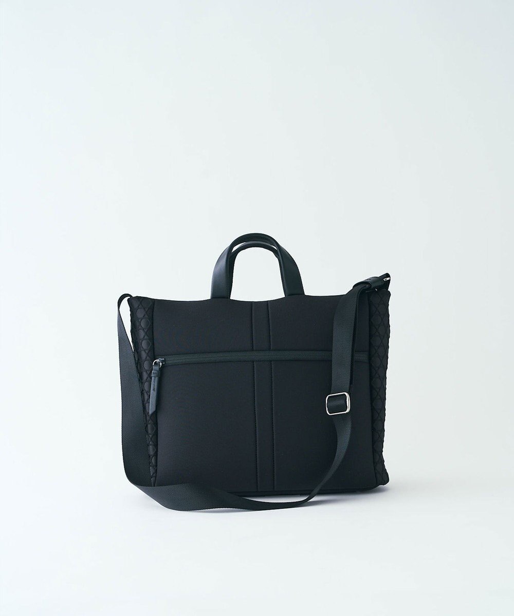 MIYABIYA LAQUOH【撥水加工】篭目柄エンボスボンディング スリム２WAYトート 