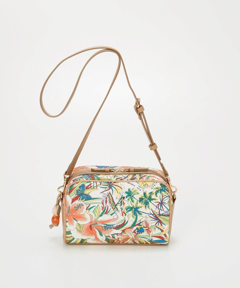 TOPKAPI 【TREASURE TOPKAPI】マイルドサテン スカーフ柄 ショルダーバッグ 