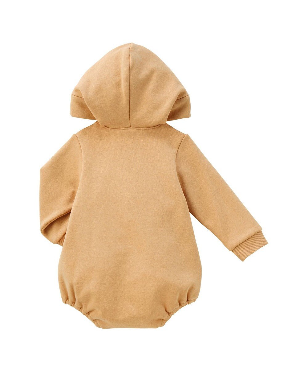 MIKI HOUSE HOT BISCUITS 【70-90cm】【NEW Color Series】耳付きロンパース 