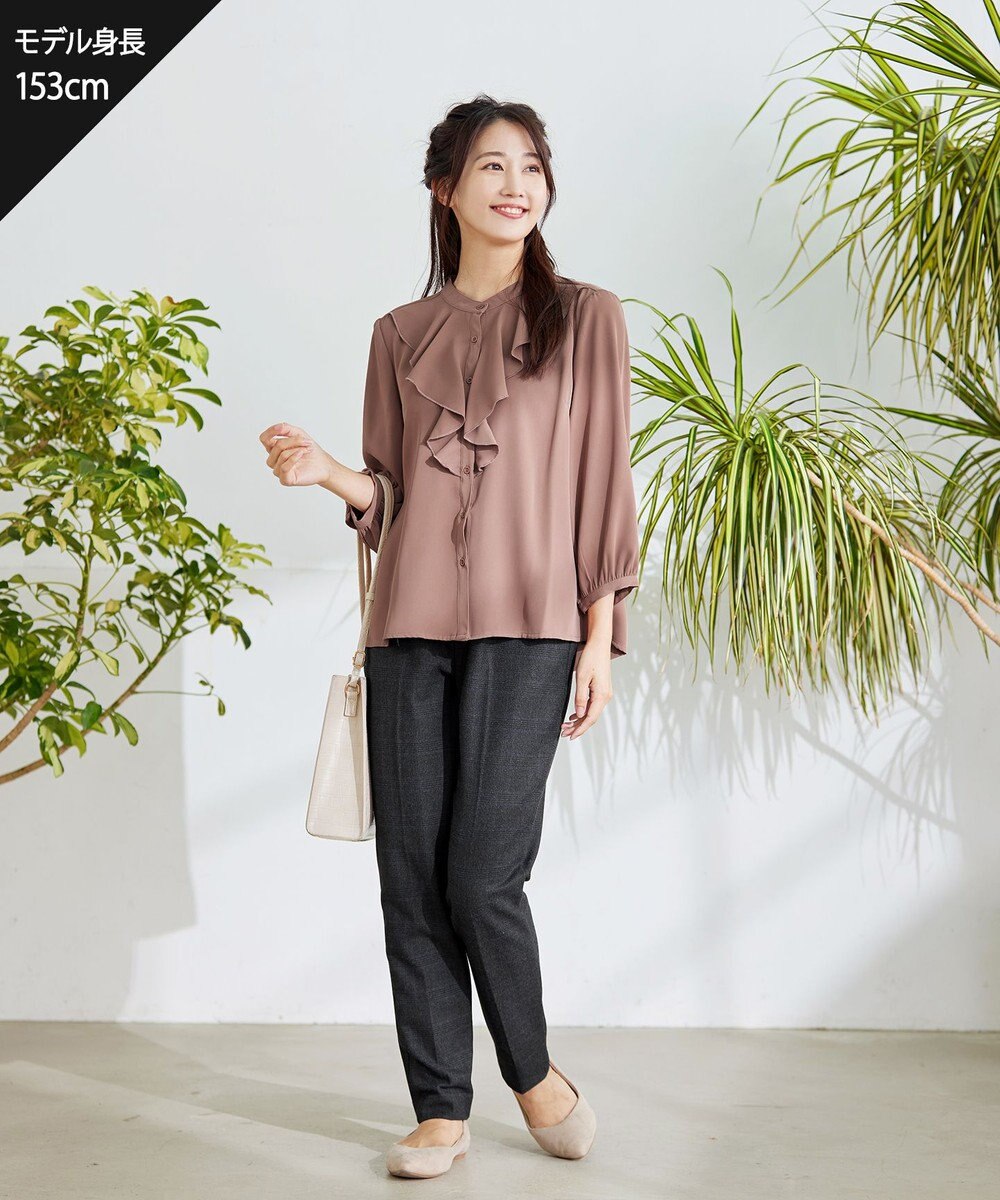 Tiaclasse 【洗える】フリルブラウス 