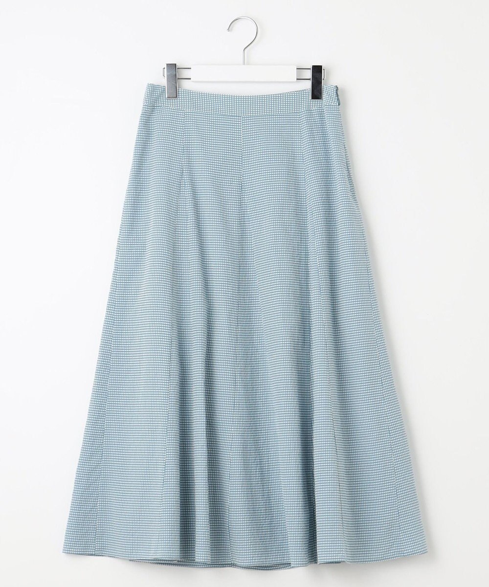 J.PRESS LADIES 【洗える】アセVis ギンガム スカート 
