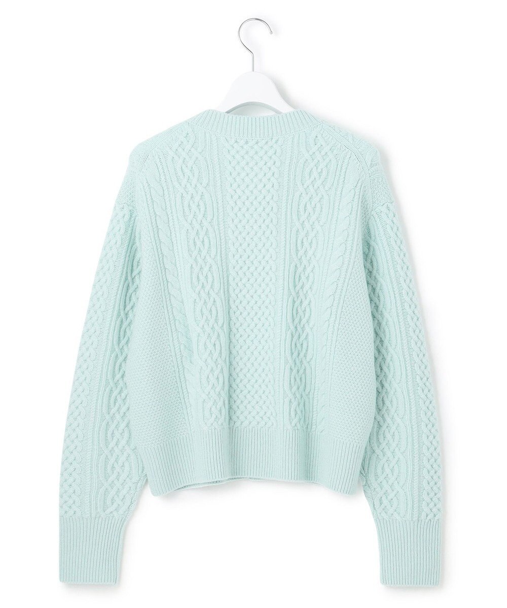 23区 S 【洗える】カシミヤブレンド ケーブルニットカーディガン 