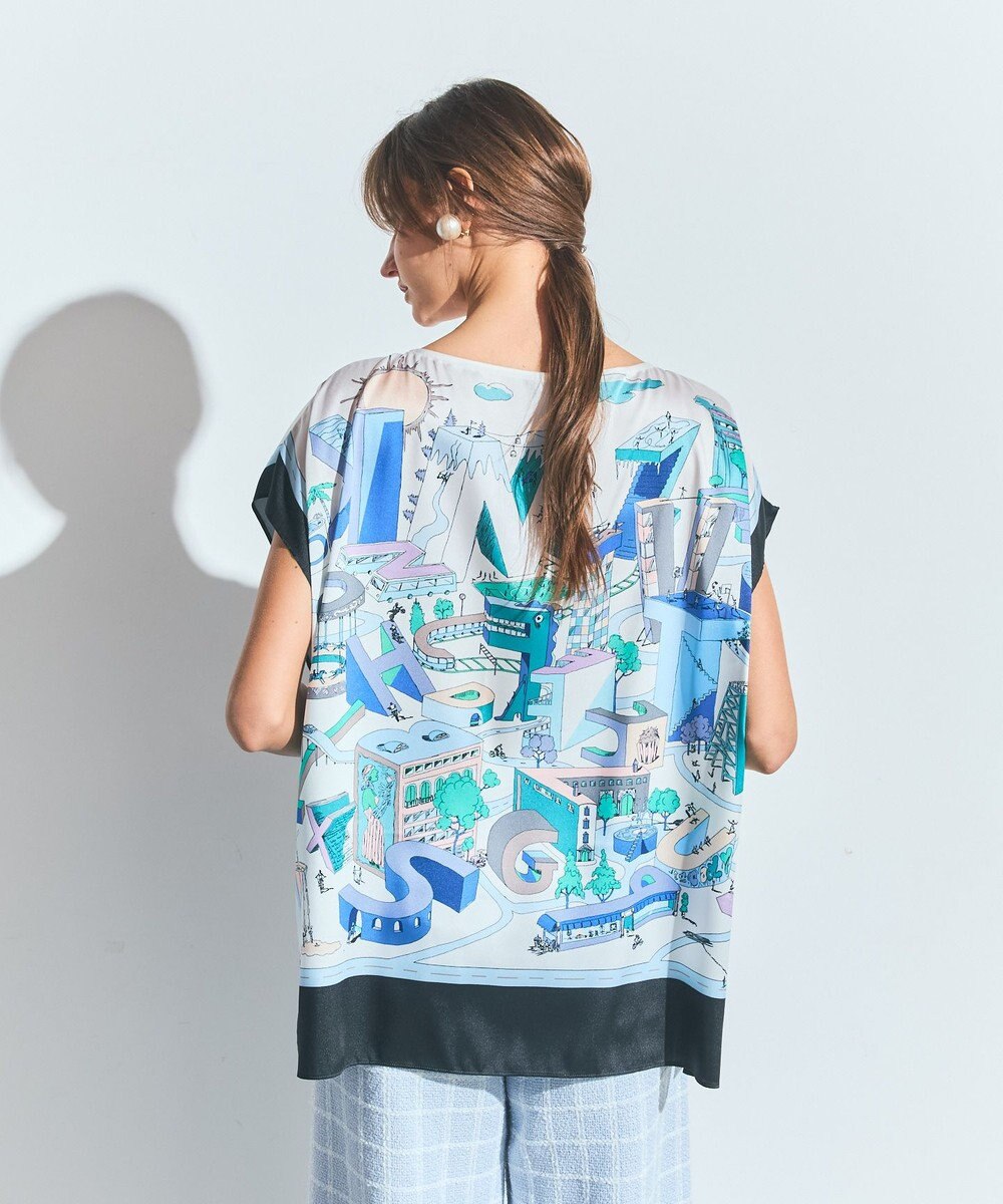 GRACE CONTINENTAL スカーフポンチョトップ 