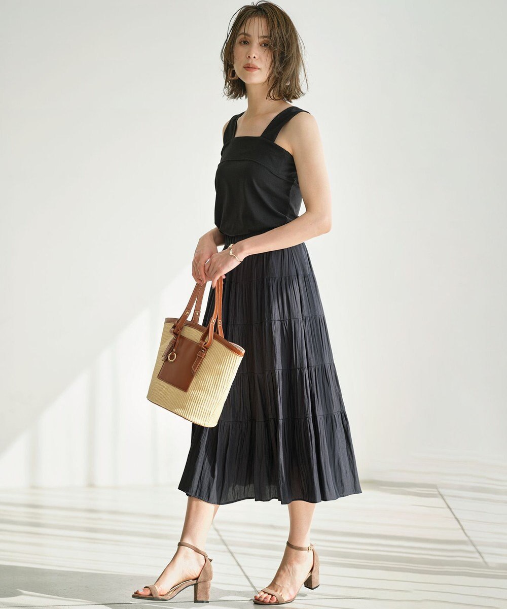 組曲 ストレッチ スクエアタンク 