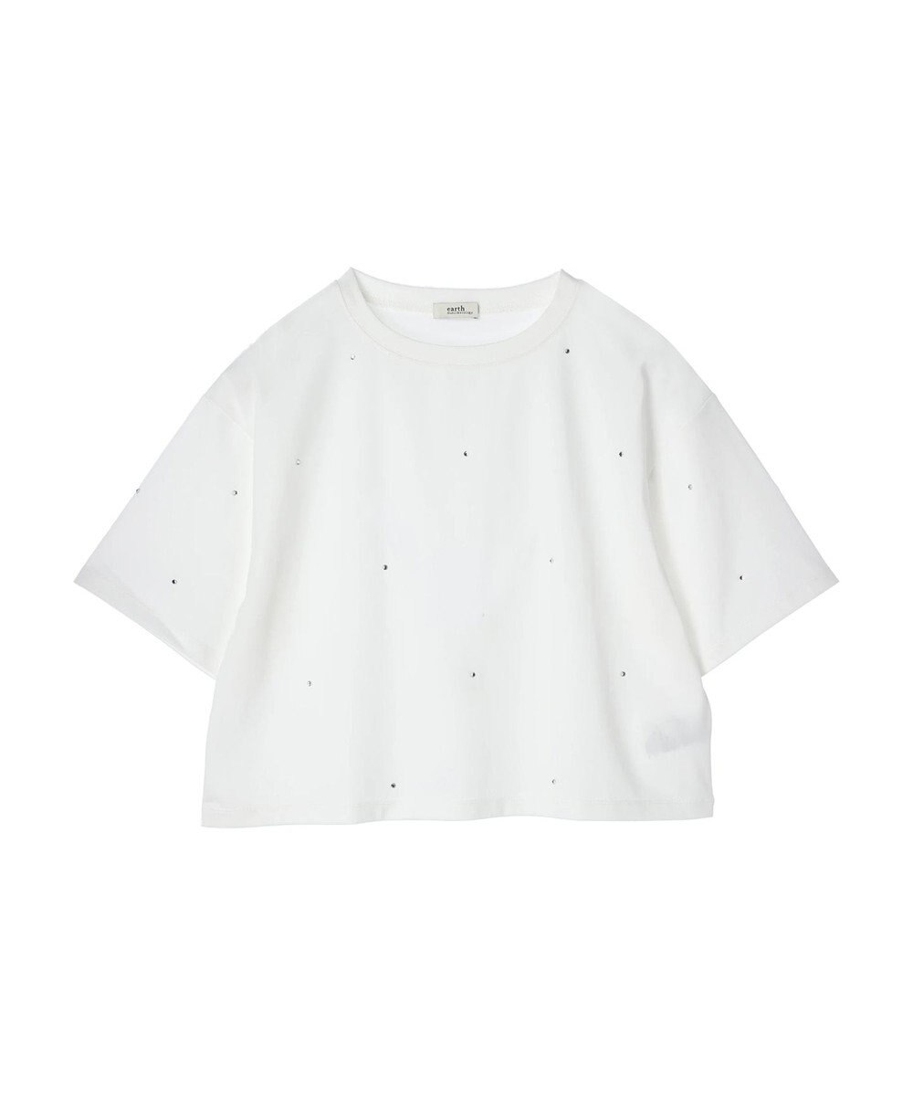 earth music&ecology キラキララインストーンプルオーバー 