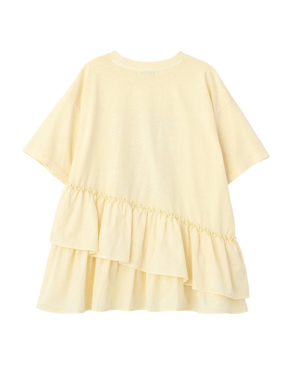 earth music&ecology 異素材ドッキンググラフィックTシャツ 