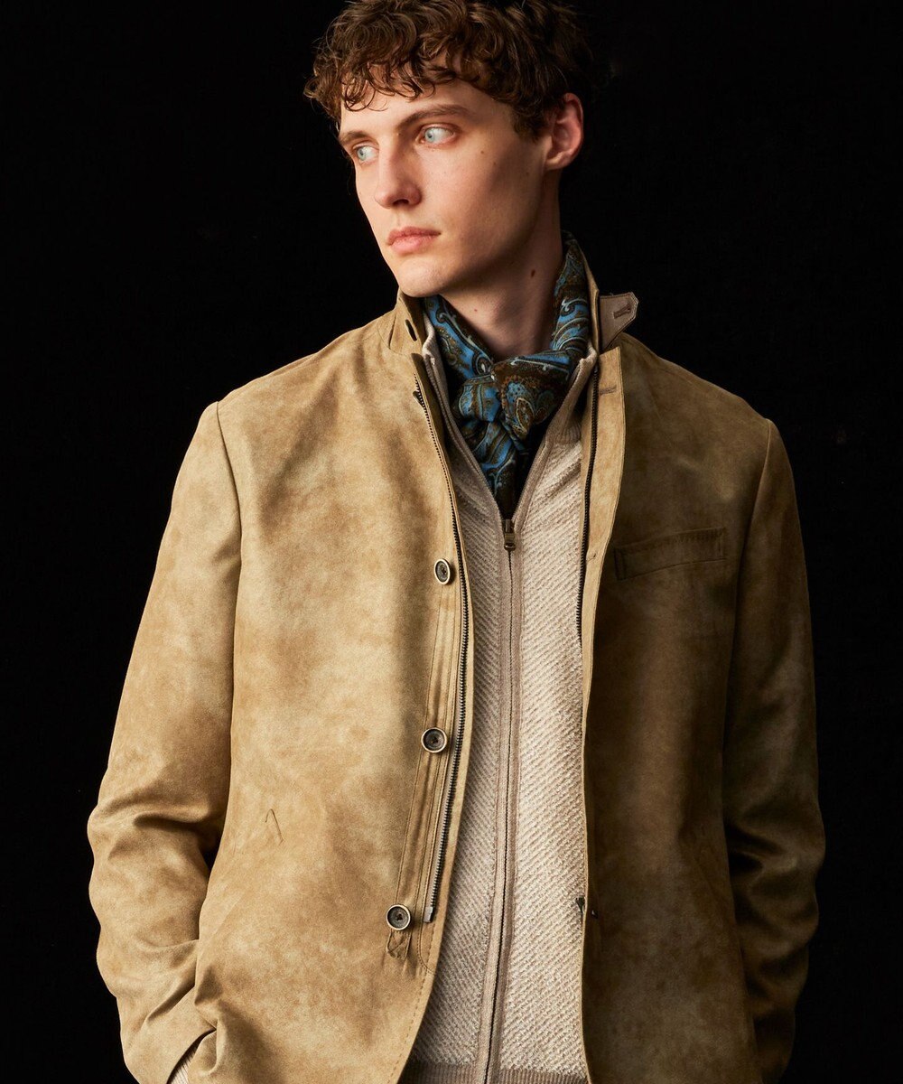 JOSEPH ABBOUD 【イタリア製】フレッシュペイズリー ストール 